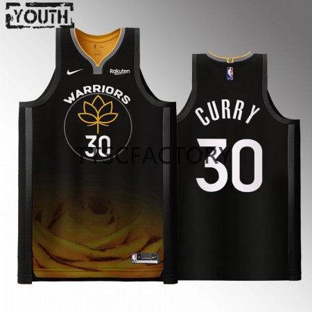 Golden State Warriors Stephen Curry 30 Nike 2022-23 City Edition Musta Lasten Pelipaidat Swingman